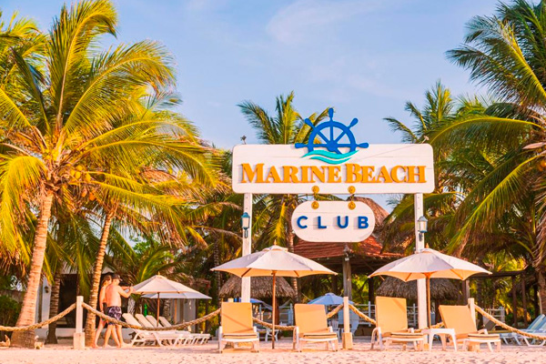 Marine beach